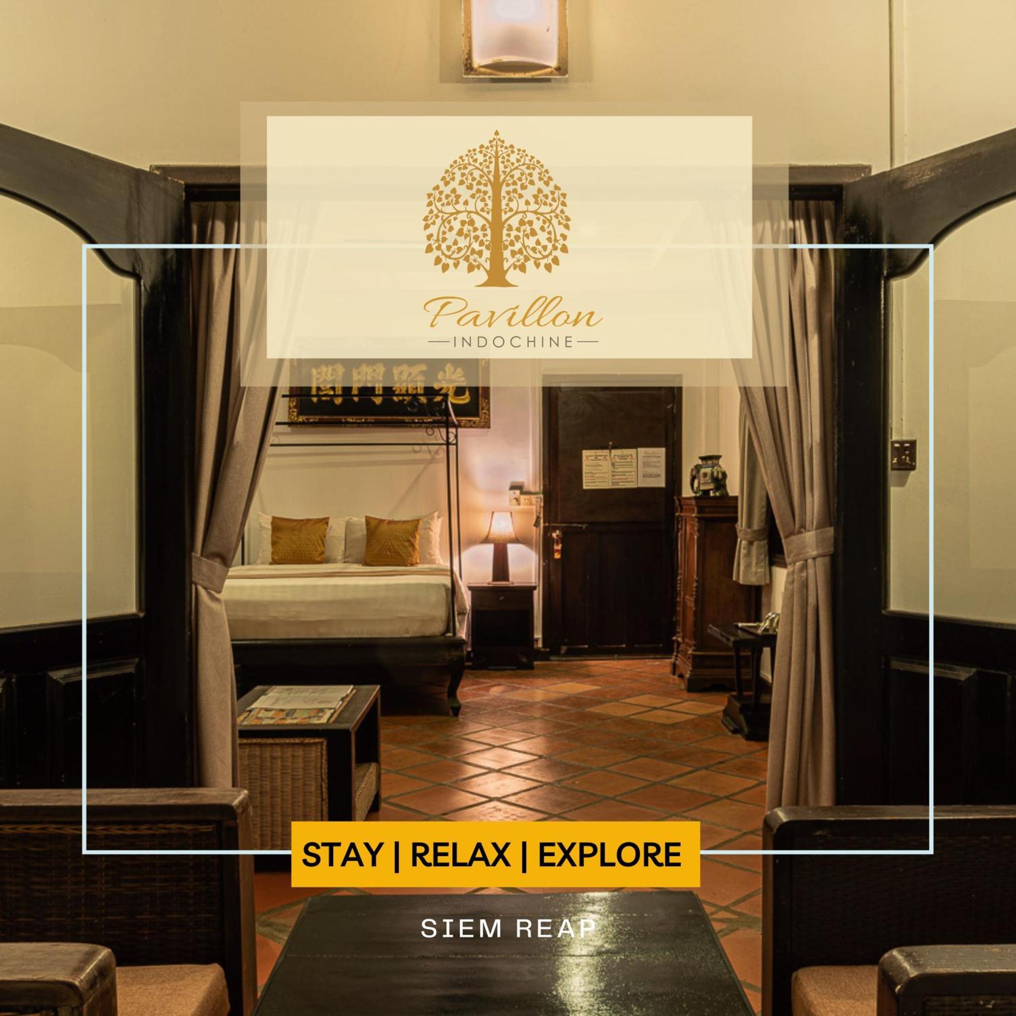 Pavillon Indochine Boutique - Hotel Сіємреап Екстер'єр фото
